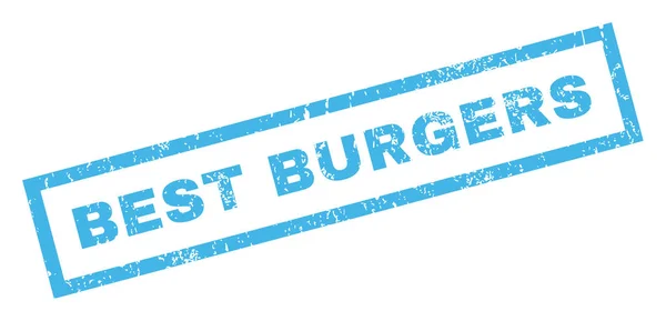 Die besten Burger mit Stempel — Stockvektor