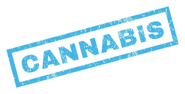 Timbro di gomma di cannabis — Vettoriale Stock
