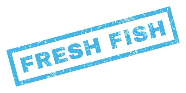 Carimbo de borracha de peixe fresco — Vetor de Stock