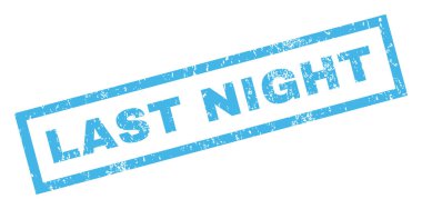 Dün gece lastik damgası