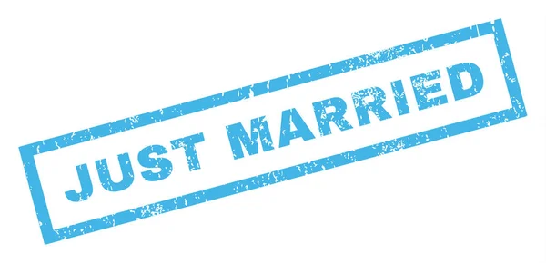 Just Married Rubber Stamp — Stock Vector