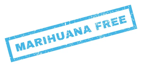 Sello de goma libre de marihuana — Vector de stock