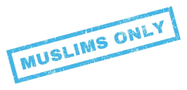 Muslimer bara gummistämpel — Stock vektor