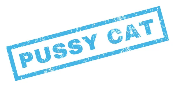 Pussy Cat Rubber Stamp — Stockový vektor