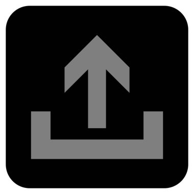 Düz kare vektör simge yüklemek