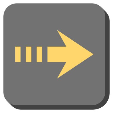 Kare vektör simgesi sağ yuvarlak göndermek