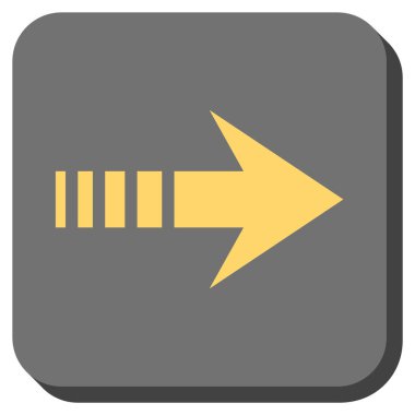 Kare vektör simgesi sağ yuvarlak göndermek