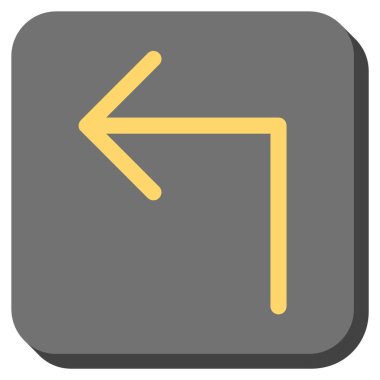 Sol yuvarlak kare vektör simge açmak