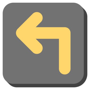 Sol yuvarlak kare vektör simge açmak