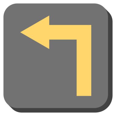 Sol yuvarlak kare vektör simge açmak