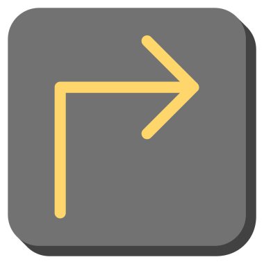 Doğru yuvarlatılmış kare vektör simge açmak