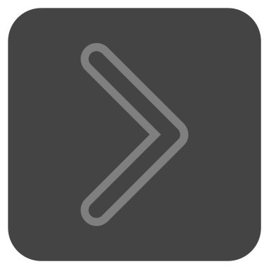 Ok ucu değil düz vektör simgesi kare