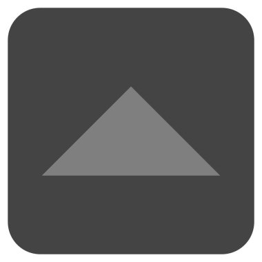 Vektör simge düz yukarı ok ucu kare