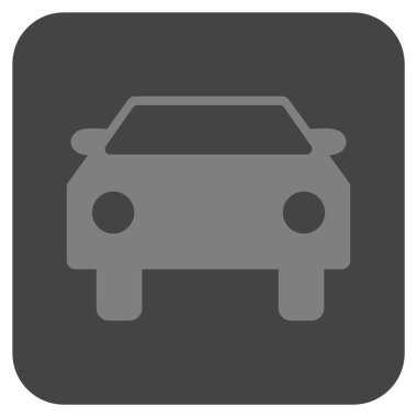 Araba düz kare vektör simgesi