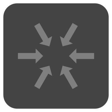 Kompakt oklar düz kare vektör simgesi