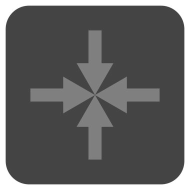 Oklar düz kare vektör simge sıkıştırmak