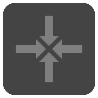 Oklar düz kare vektör simge sıkıştırmak