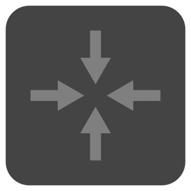 Oklar düz kare vektör simge sıkıştırmak