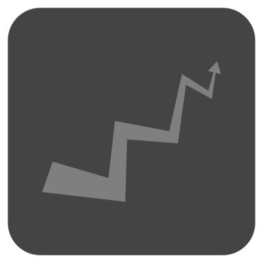 Eğri ok düz kare vektör simgesi