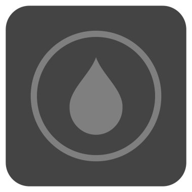 Düz kare vektör simge damla