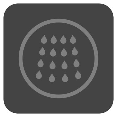 Damla düz kare vektör simgesi