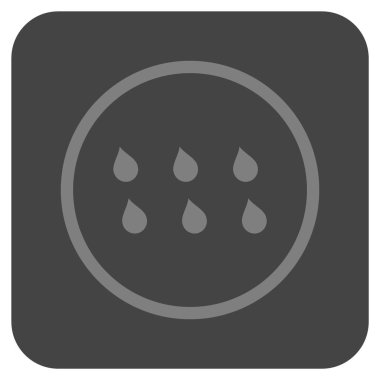 Damla düz kare vektör simgesi