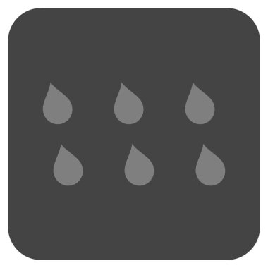 Damla düz kare vektör simgesi