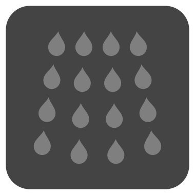 Damla düz kare vektör simgesi