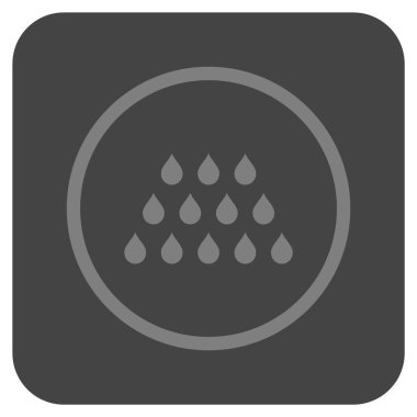 Damla düz kare vektör simgesi