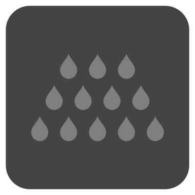 Damla düz kare vektör simgesi