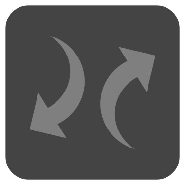 Exchange oklar düz kare vektör simgesi