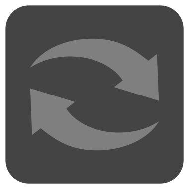 Exchange oklar düz kare vektör simgesi