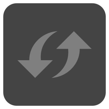 Exchange oklar düz kare vektör simgesi