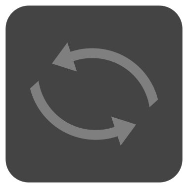 Exchange oklar düz kare vektör simgesi