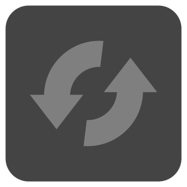 Exchange oklar düz kare vektör simgesi