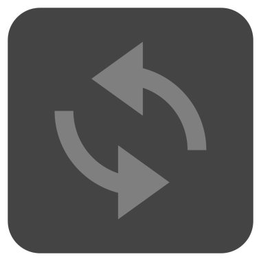 Exchange oklar düz kare vektör simgesi