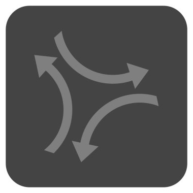 Exchange oklar düz kare vektör simgesi