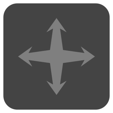 Düz kare vektör simgesini genişletin