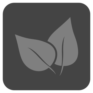 Flora Bitki düz kare vektör simgesi