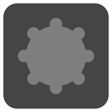 Vites düz kare vektör simgesi