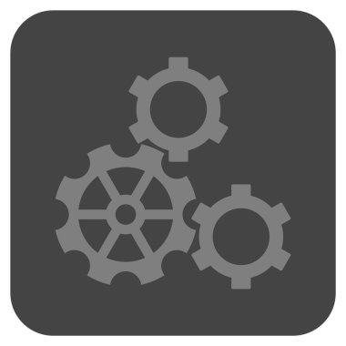 Vites düz kare vektör simgesi