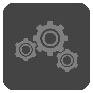 Vites düz kare vektör simgesi