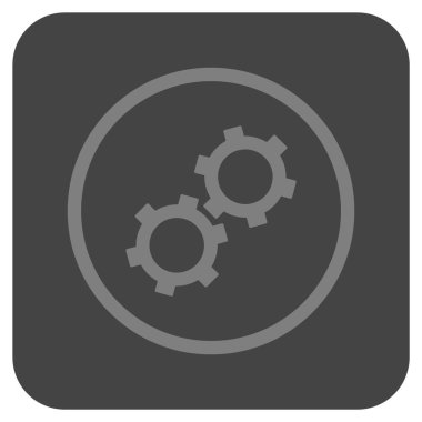 Vites düz kare vektör simgesi