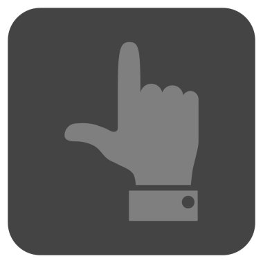 El işaretçisi düz yukarı vektör simgesi kare