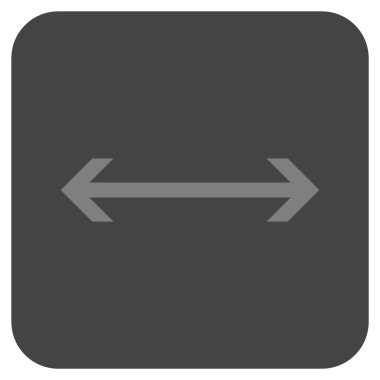 Vektör simge yatay Flip düz kare