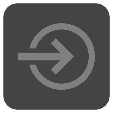 Alma düz kare vektör simgesi