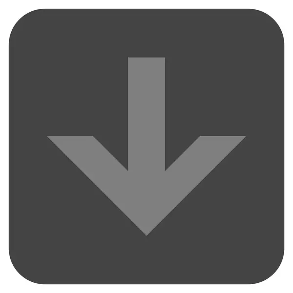 Arrow Down Flat Square Vector Icon — стоковый вектор