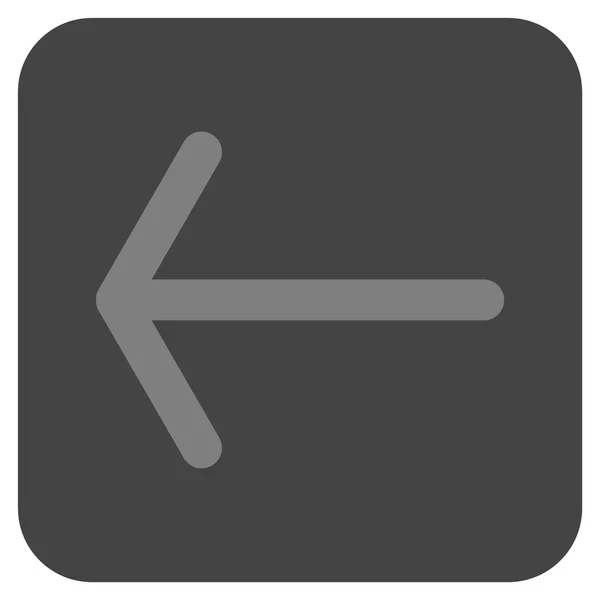 Arrow Left Flat Squared Vector Icon — Stock Vector