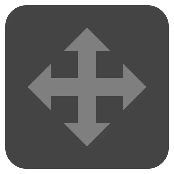 Platte vierkante Vector pictogram uitvouwen — Stockvector