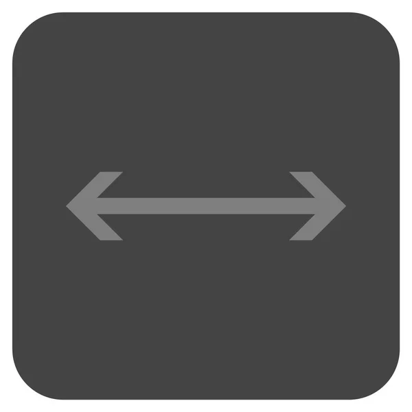 Horizontal Flip Flat Squared Vector Icon — Stock Vector